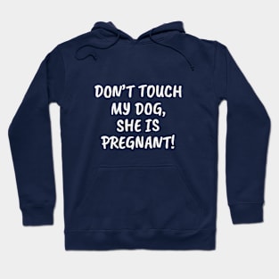 Don't Touch My Dog, She Is Pregnant! Hoodie